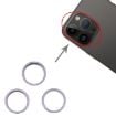 iPhone 14 Pro Rear Camera Glass Lens Protector Ring 3PCS Deep Purple - 4
