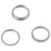 iPhone 14 Pro Rear Camera Glass Lens Protector Ring Silver 3PCS - 3
