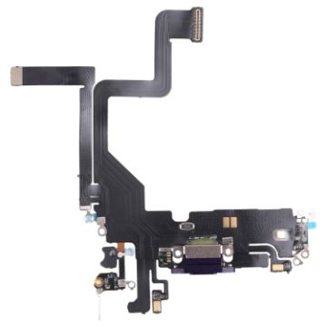 iPhone 14 Pro Charging Port Flex Cable - Purple Replacement Part - 1