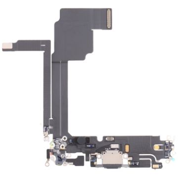 iPhone 15 Pro Max Charging Port Flex Cable Black - Original Replacement - 1