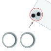 iPhone 15/15 Plus Rear Camera Glass Lens Protector Ring Set (Blue) - 2