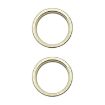 iPhone 15/15 Plus Rear Camera Glass Lens Protector Ring Set - Yellow - 1