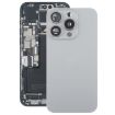 iPhone 15 Pro Max Grey Glass Battery Back Cover with Camera Lens Cover - 1