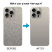 iPhone 15 Pro Max Grey Glass Battery Back Cover with Camera Lens Cover - 6