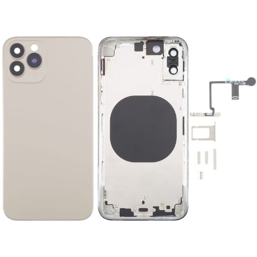 iPhone XS Back Cover iP15 Pro Look - Titanium Finish - 1