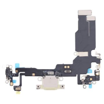 iPhone 15 Charging Port Flex Cable - Yellow Replacement Part - 1