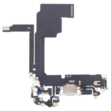 iPhone 15 Pro Charging Port Flex Cable - White Replacement Part - 1