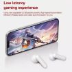 ETE-16 TWS Semi-In-Ear Bluetooth Earphones with Digital Display - White - 4