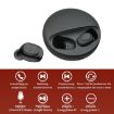 YH-03 TWS V5.0 Wireless Bluetooth Headset with Charging Case, Black - 3