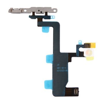 iPhone 6 Power Button & Flashlight Flex Cable with Brackets - 1