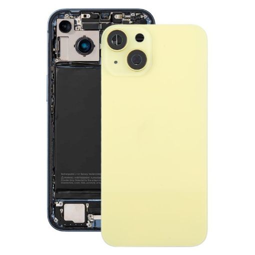iPhone 14 EU Battery Back Cover & Middle Frame - Yellow - 1