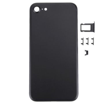 iPhone 7 5-in-1 Full Assembly Housing: Cover, Tray, Keys, Switch (Black) - 1