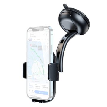 USAMS ZJ063 Retractable Phone Holder for 4.7-7.2" Phones - Black - 1
