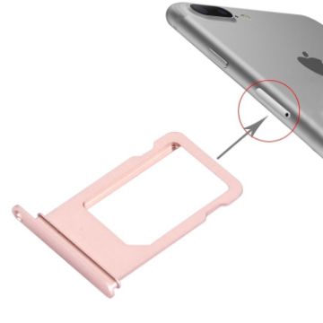 Rose Gold Card Tray for iPhone 7 Plus - Replacement Part - 1
