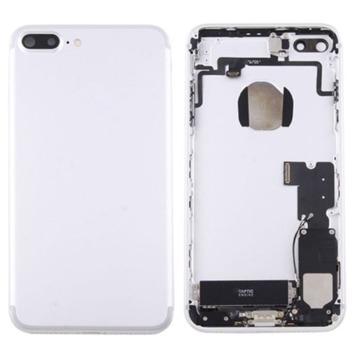 iPhone 7 Plus Silver Battery Back Cover Assembly with Card Tray - 1