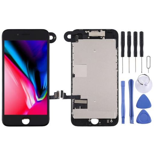 iPhone 8 Black TFT LCD Screen with Front Camera Replacement - 1