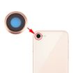 Gold Rear Camera Lens Ring for iPhone 8 - Replacement Part - 1