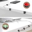 HG2392 50 PCS Desktop Cable Organizer Clips, Red/Grey, Gum Type - 6