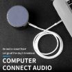 IVON CA55 1m White 3.5mm Male to Male AUX Audio Cable - 5