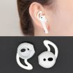 2pcs White Silicone Ear Caps Earpads for Apple AirPods Wireless Earphone - 1