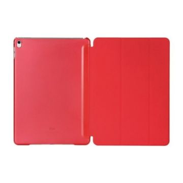 Red Leather Case for iPad Pro 10.5/Air (2019) with Holder - Pure Color Flip - 1