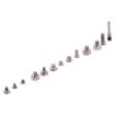 iPhone X White Complete Set Screws and Bolts - 3