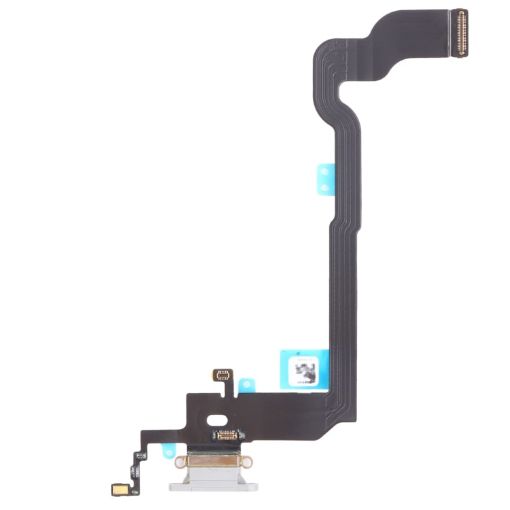 iPhone X Charging Port Flex Cable Replacement - White Original - 1