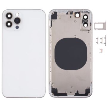 iPhone X Back Housing Cover iP13 Pro Look - White - 1