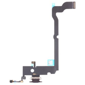iPhone XS Max Charging Port Flex Cable - Original Black Replacement - 1
