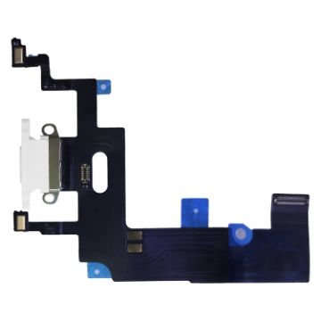 iPhone XR Charging Port Flex Cable Replacement - White - 1