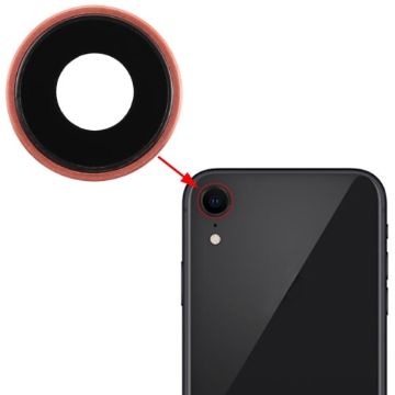 iPhone XR Back Camera Bezel with Lens Cover - Rose Gold - 1