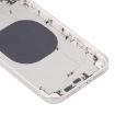 iPhone XR Back Housing Cover - iP13 Style Imitation (White) - 5