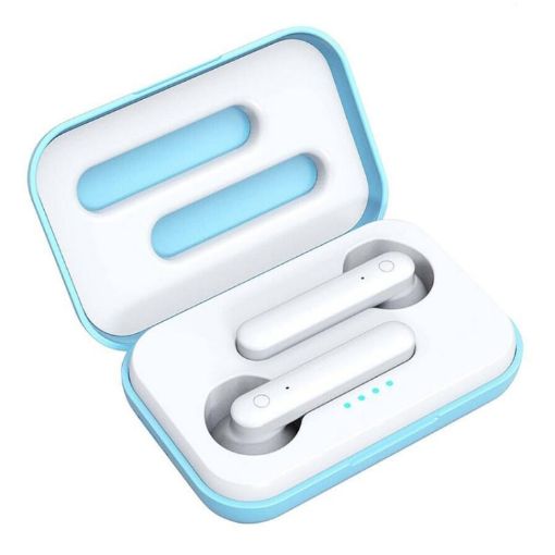 X26 TWS Bluetooth 5.0 Earphones with Charging Box & Voice Assistant (Blue) - 1