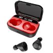 X5 TWS Bluetooth V5.0 Wireless Headset with Charging Case - Black Red - 3