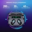 M7 TWS V5.0 Wireless Bluetooth Headset with Charging Case - White - 3