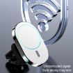 JJT-968 Red Magnetic Car Air Outlet Wireless Charger 15W Max Output - 8