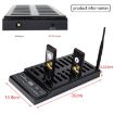 QC100 999 Channel Wireless Paging System with 20 Coaster Pagers, EU Plug - 6