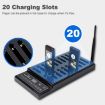 QC100 999 Channel Wireless Paging System with 20 Coaster Pagers, EU Plug - 8