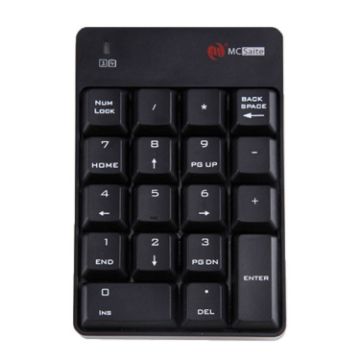 MC Saite SK-51AG 2.4G USB Wireless Numeric Keyboard & Calculator (Black) - 1