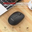 MKESPN 859 Wireless Mouse Pink - 2.4G, BT5.0, BT3.0, Three Modes - 5