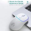 iMICE W-618 Blue Silent Wireless Mouse, 4 Buttons, 1600 DPI, Rechargeable - 4