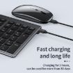 109 Three-mode Wireless Bluetooth Keyboard - Gun Metal Finish - 4