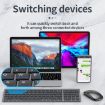 109 Three-mode Wireless Bluetooth Keyboard - Gun Metal Finish - 5