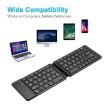 Compact Mini Wireless Bluetooth Folding Keyboard - White | Portable & Sleek - 6