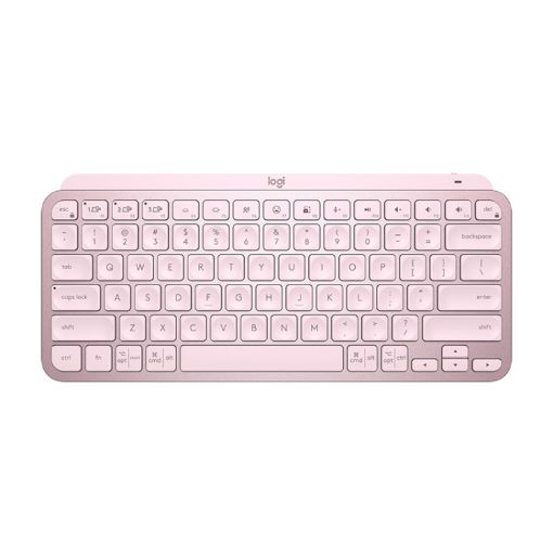 Logitech MX Keys Mini Wireless Bluetooth Backlit Keyboard - Pink - 1