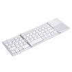 Rechargeable 64 Keys Bluetooth Keyboard with Touchpad - Silver - 3