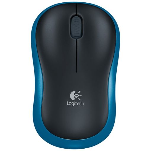 Logitech M185 Wireless Optical Mouse, 2.4GHz, 3-Keys, 1000DPI, Blue - 1