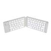 Foldable 67-Key Bluetooth Wireless Keyboard USB Charging - Silver - 2