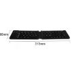 Foldable 67-Key Bluetooth Wireless Keyboard USB Charging - Silver - 5