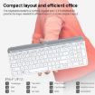 Logitech MK470 Wireless Keyboard Mouse Set - Black, Silent, Compact - 4
